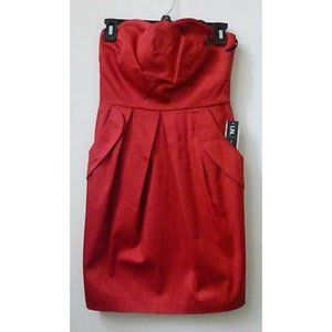 I.N. San Francisco Women Dress Juniors Size 5 Sleeveless Strapless Above Knee